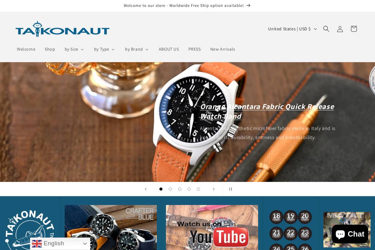 taikonaut-time.com homepage screenshot