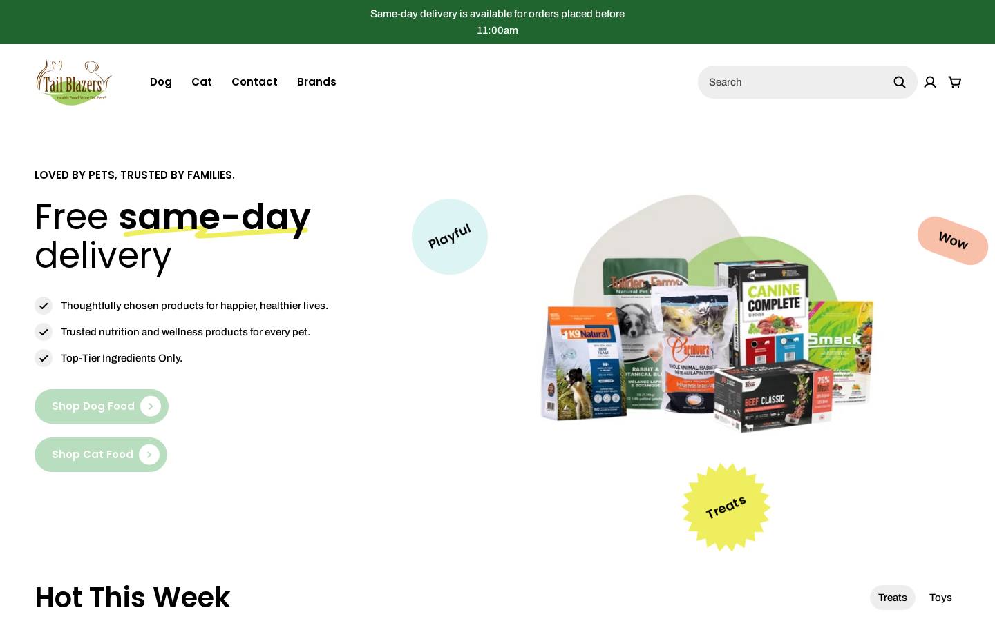 tailblazerstoronto.com homepage screenshot