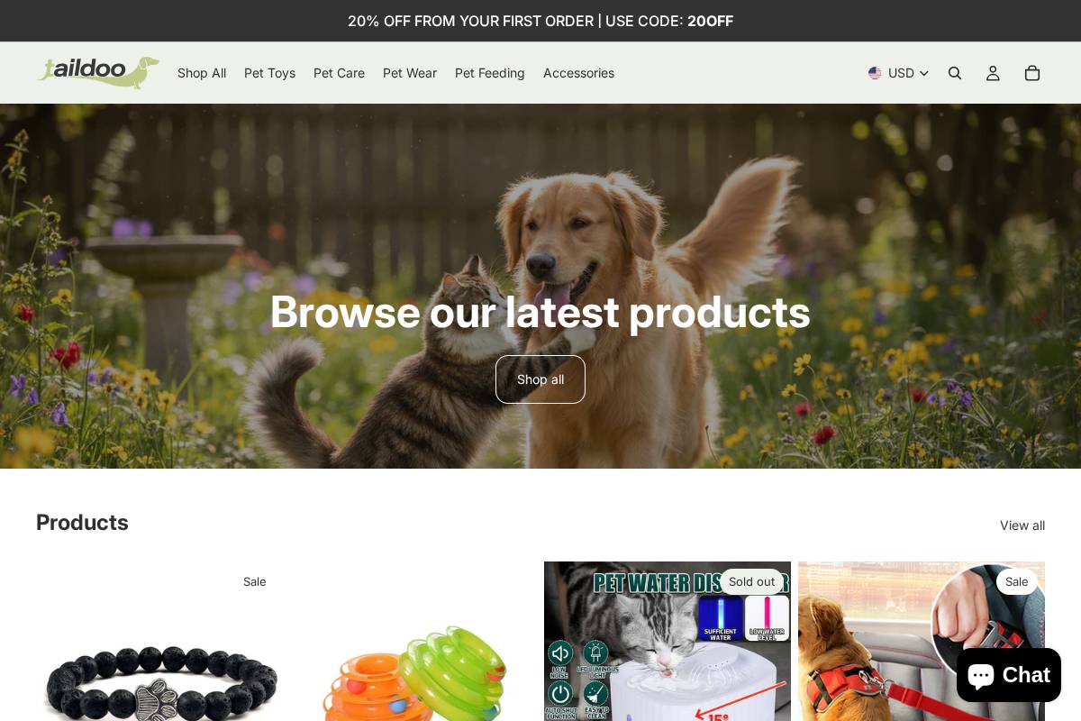taildoo.com homepage screenshot