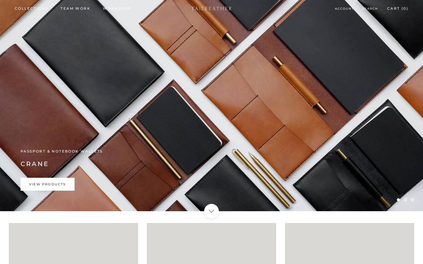 tailfeather.com.au homepage screenshot