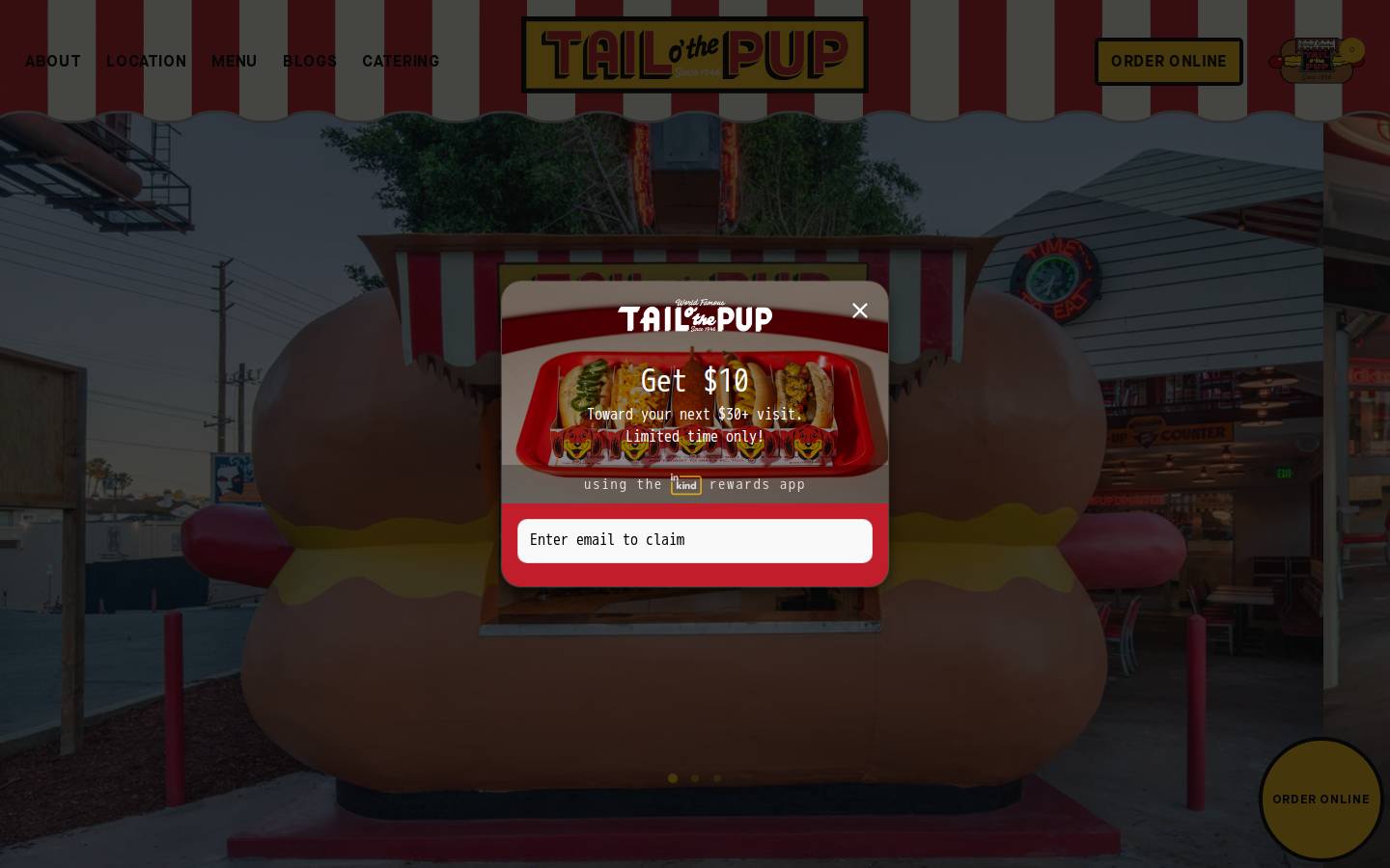 tailothepup.com homepage screenshot