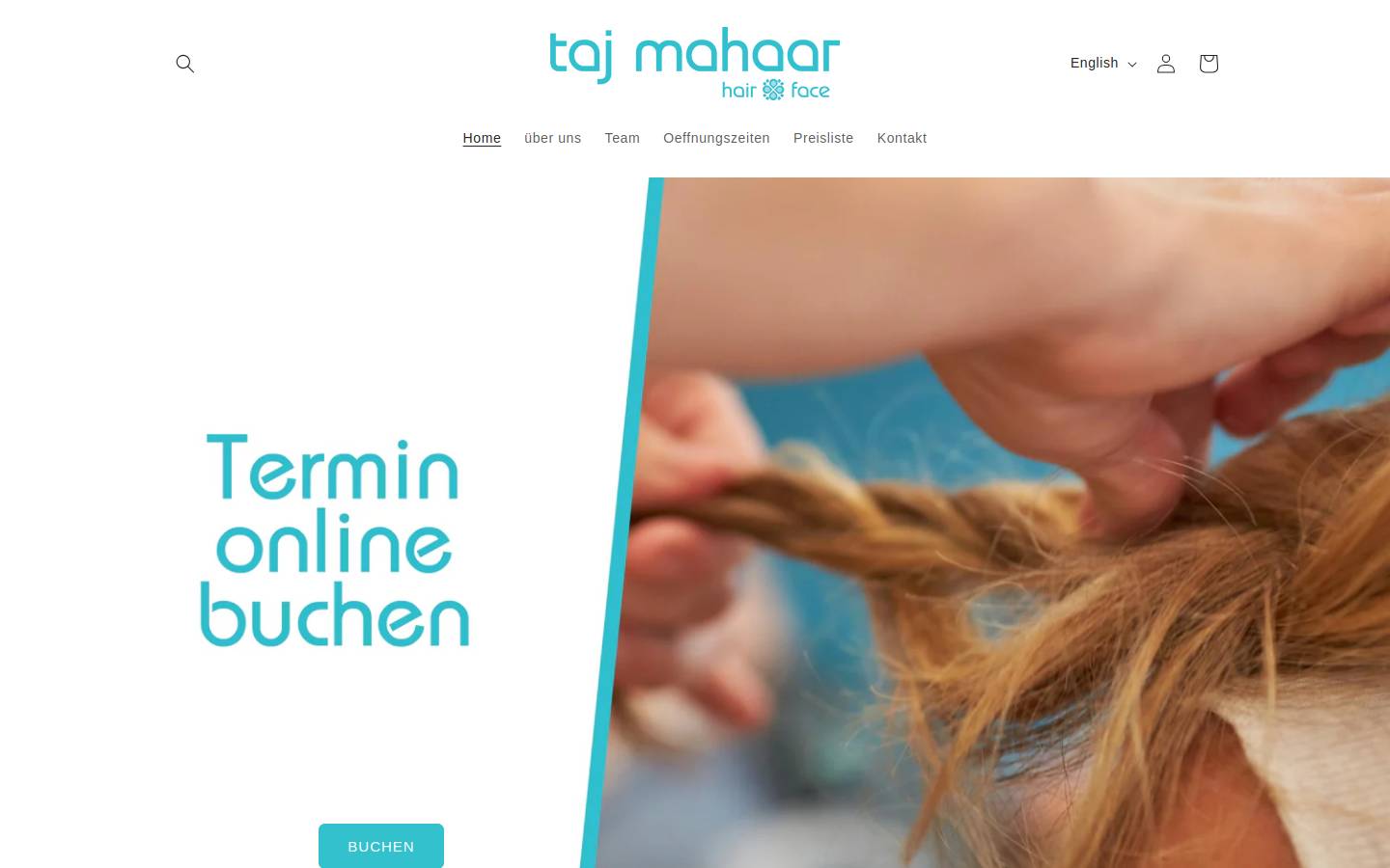 tajmahaar.ch homepage screenshot
