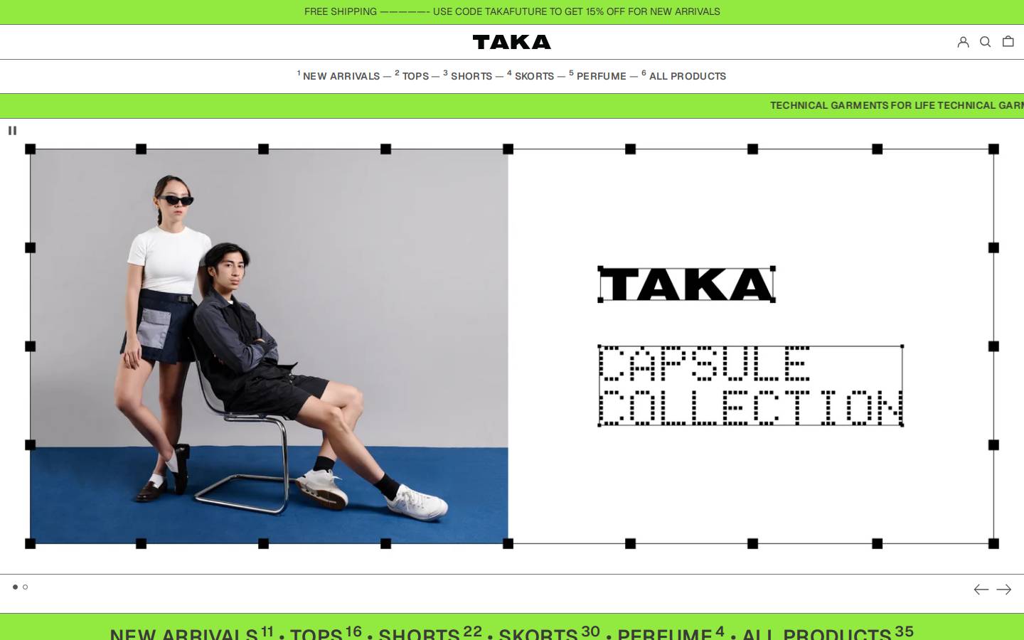 takacraft.co homepage screenshot