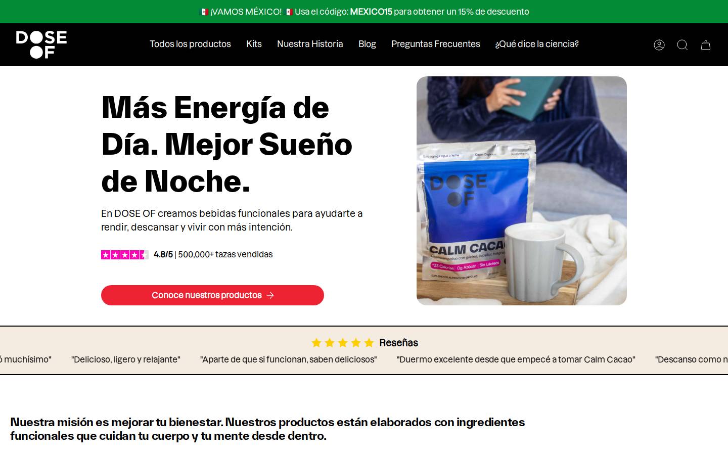 takeadoseof.com homepage screenshot