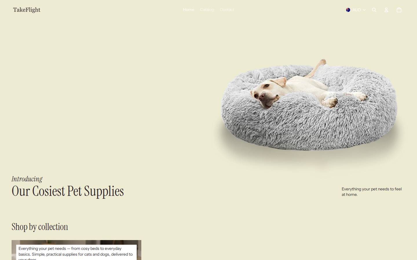 takeflight.store homepage screenshot