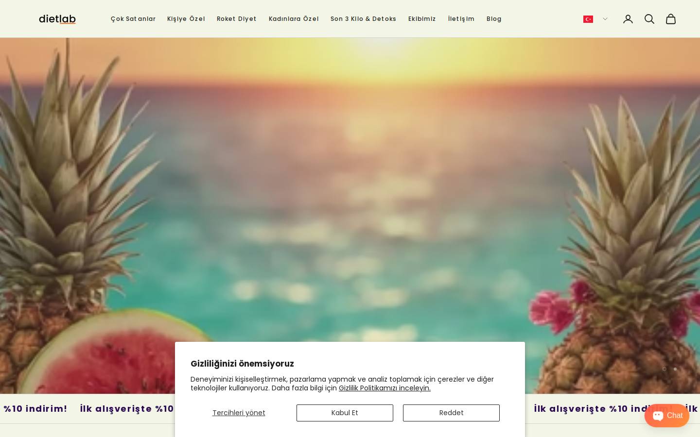 takiplionlinediyet.com homepage screenshot