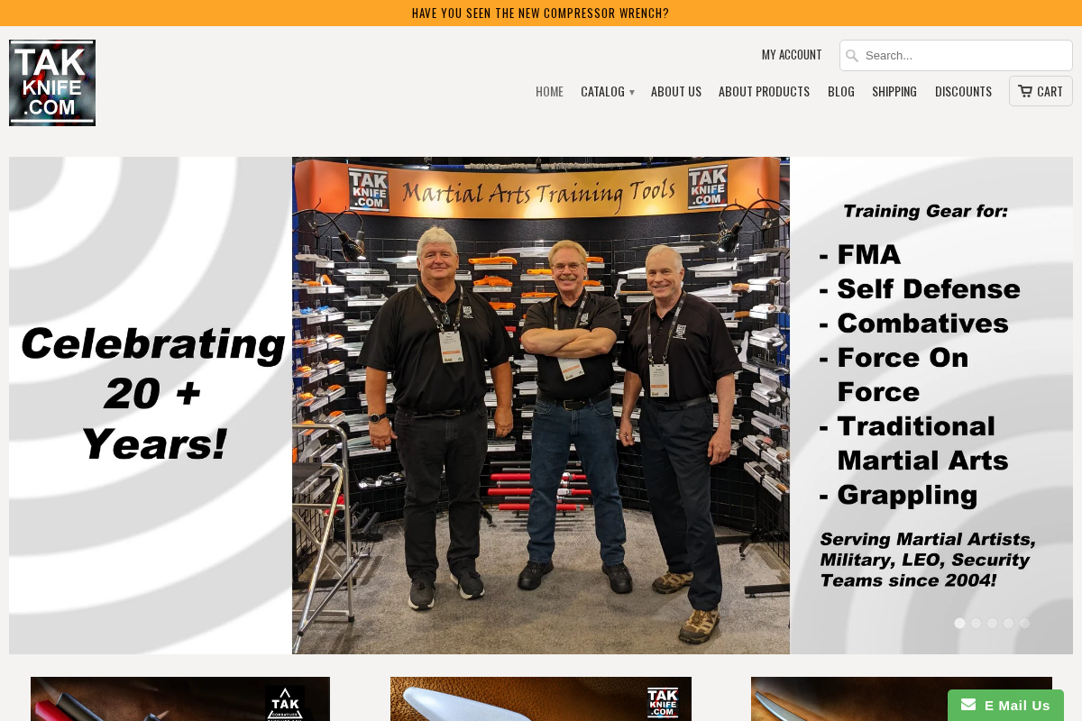 TAK, Inc. homepage screenshot