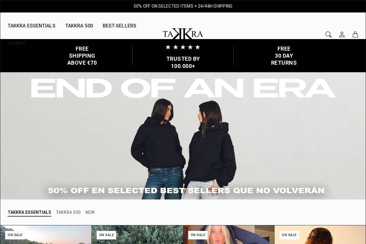 takkra.es homepage screenshot