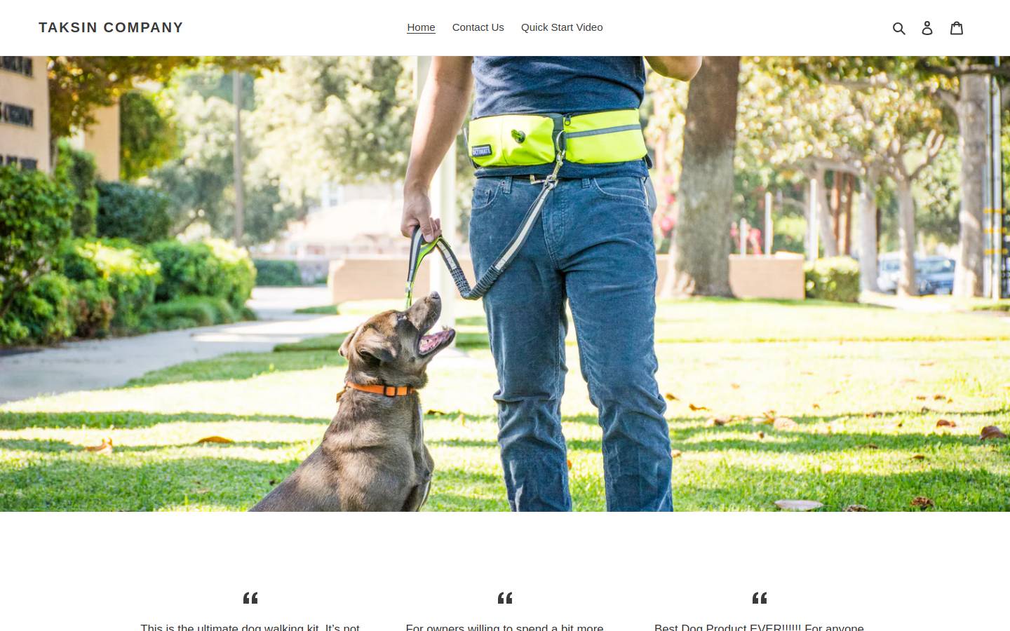 taksincompany.com homepage screenshot
