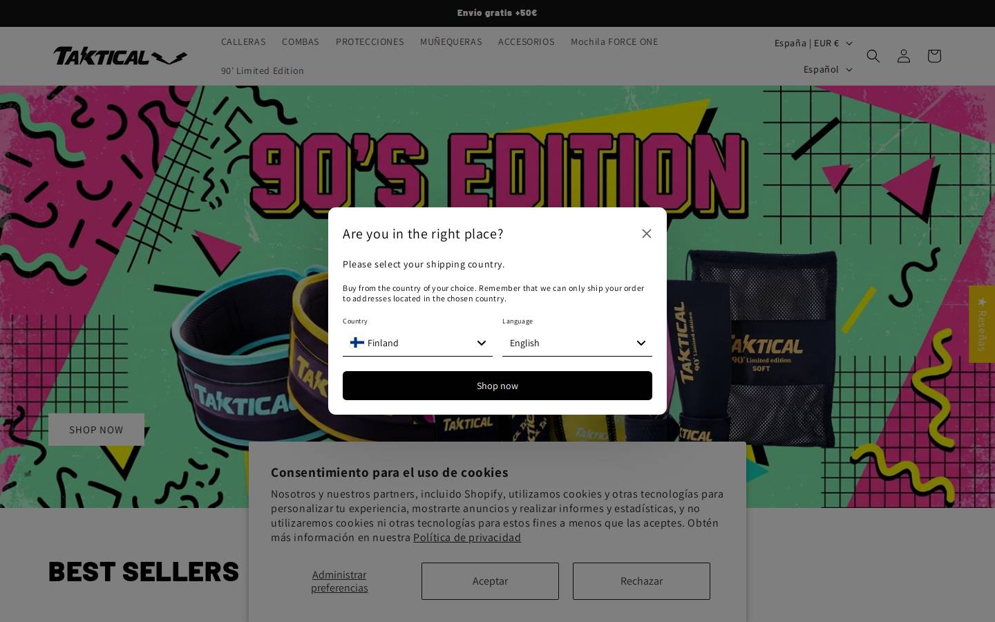 takticalsports.com homepage screenshot