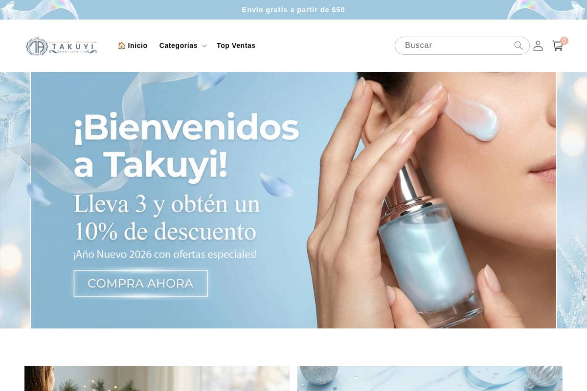 Takuyi homepage screenshot