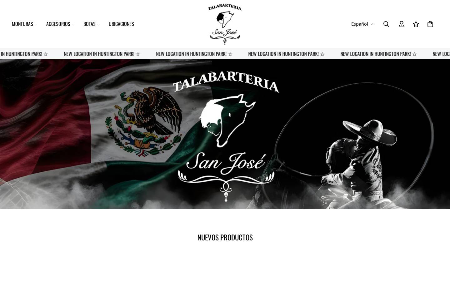 talabarteriasanjose.com homepage screenshot