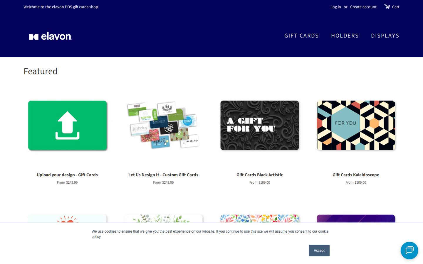 talechgiftcards.com homepage screenshot