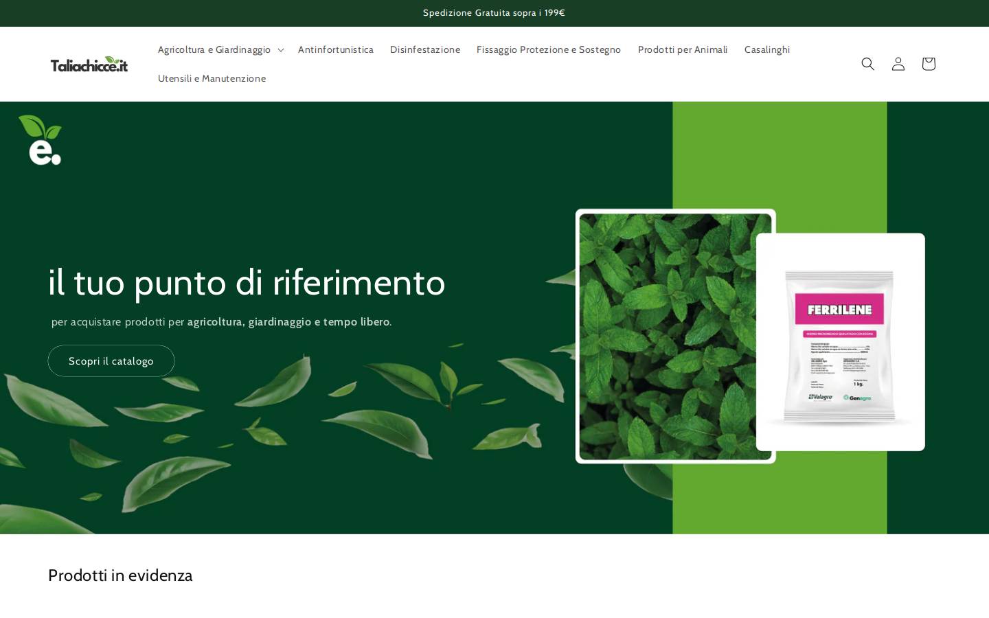 taliachicce.com homepage screenshot