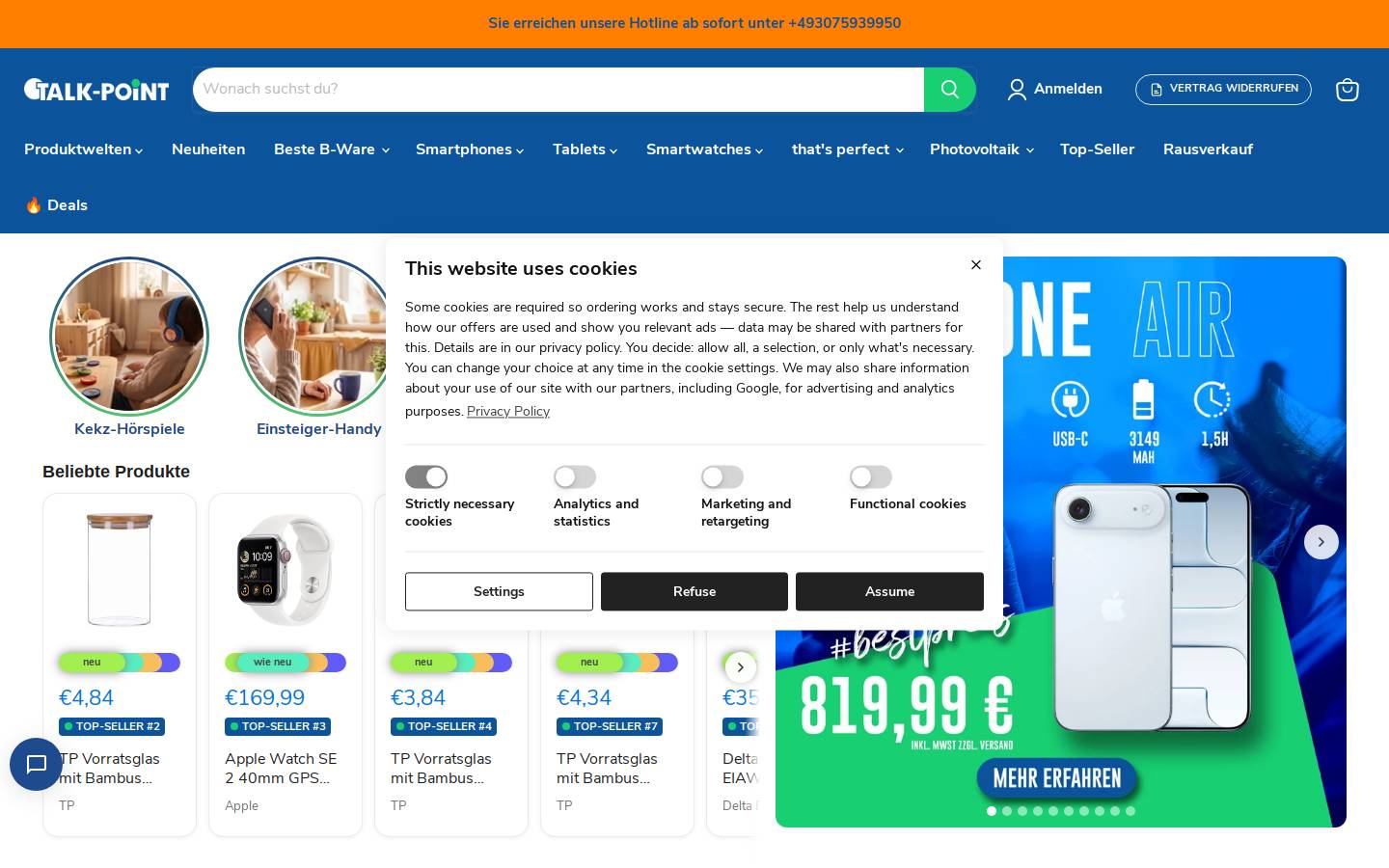 Talk-Point.de homepage screenshot