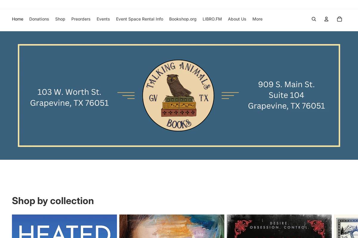 talkinganimalsbooks.com homepage screenshot