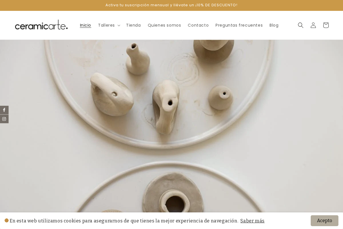 tallerceramicarte.com homepage screenshot