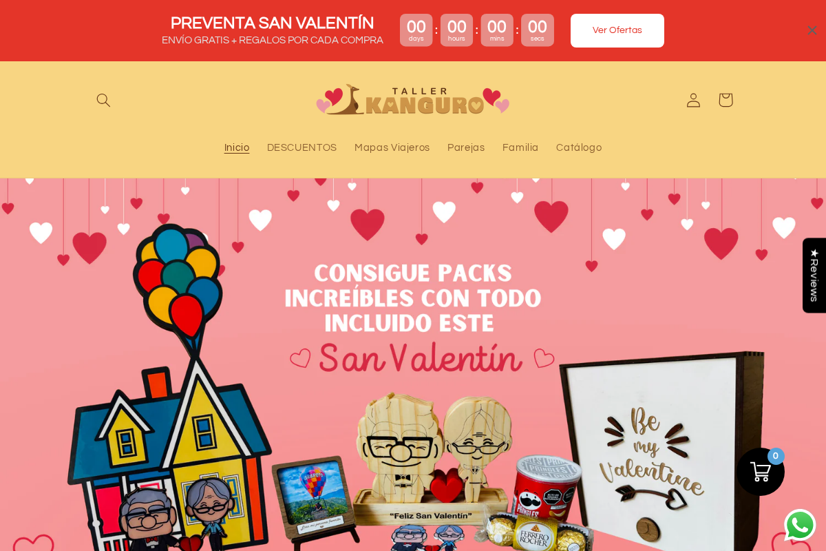 tallerkanguro homepage screenshot