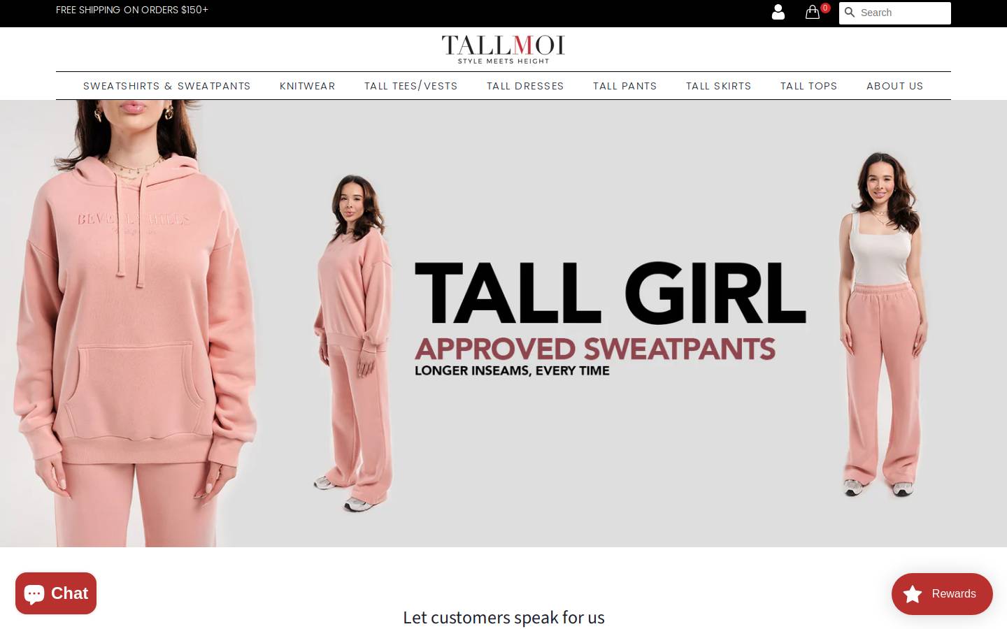 tallmoi.com homepage screenshot