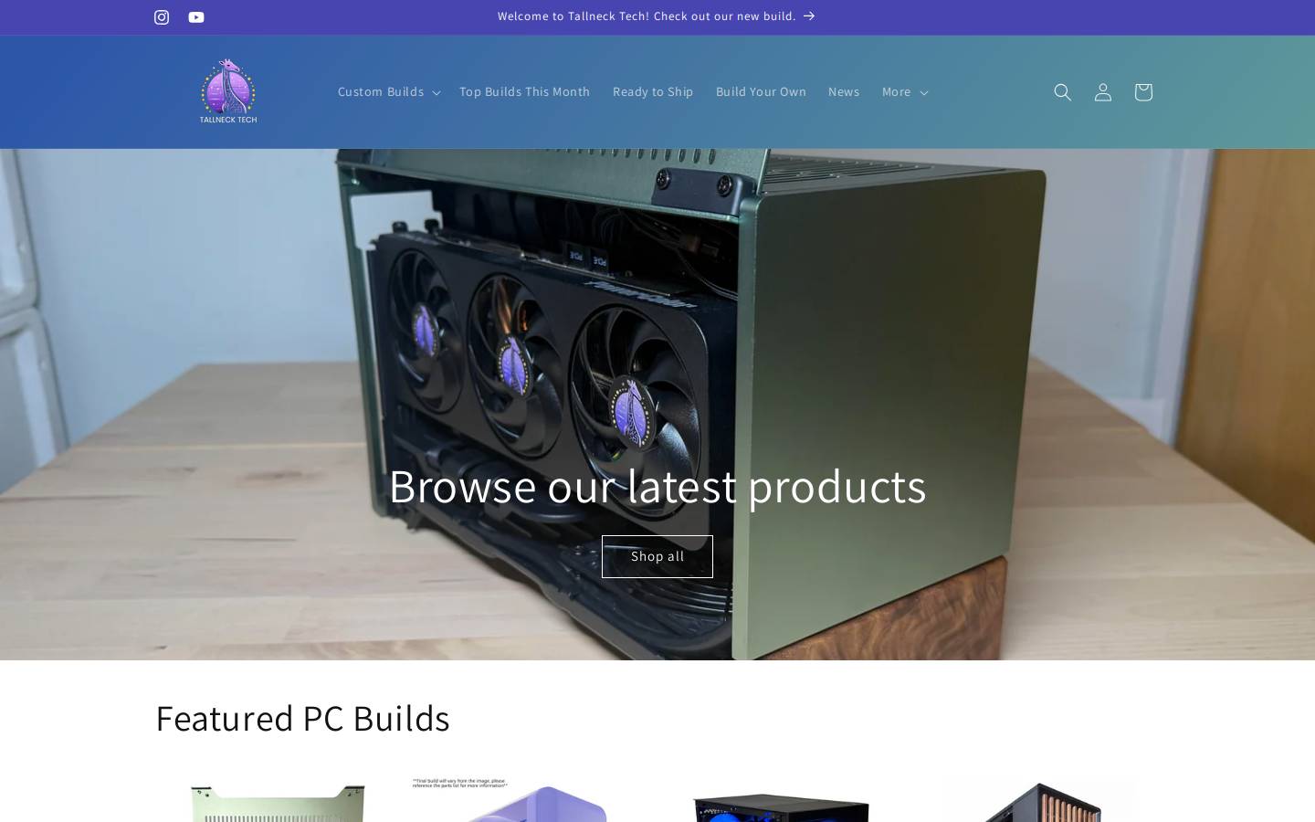 tallnecktech.com homepage screenshot