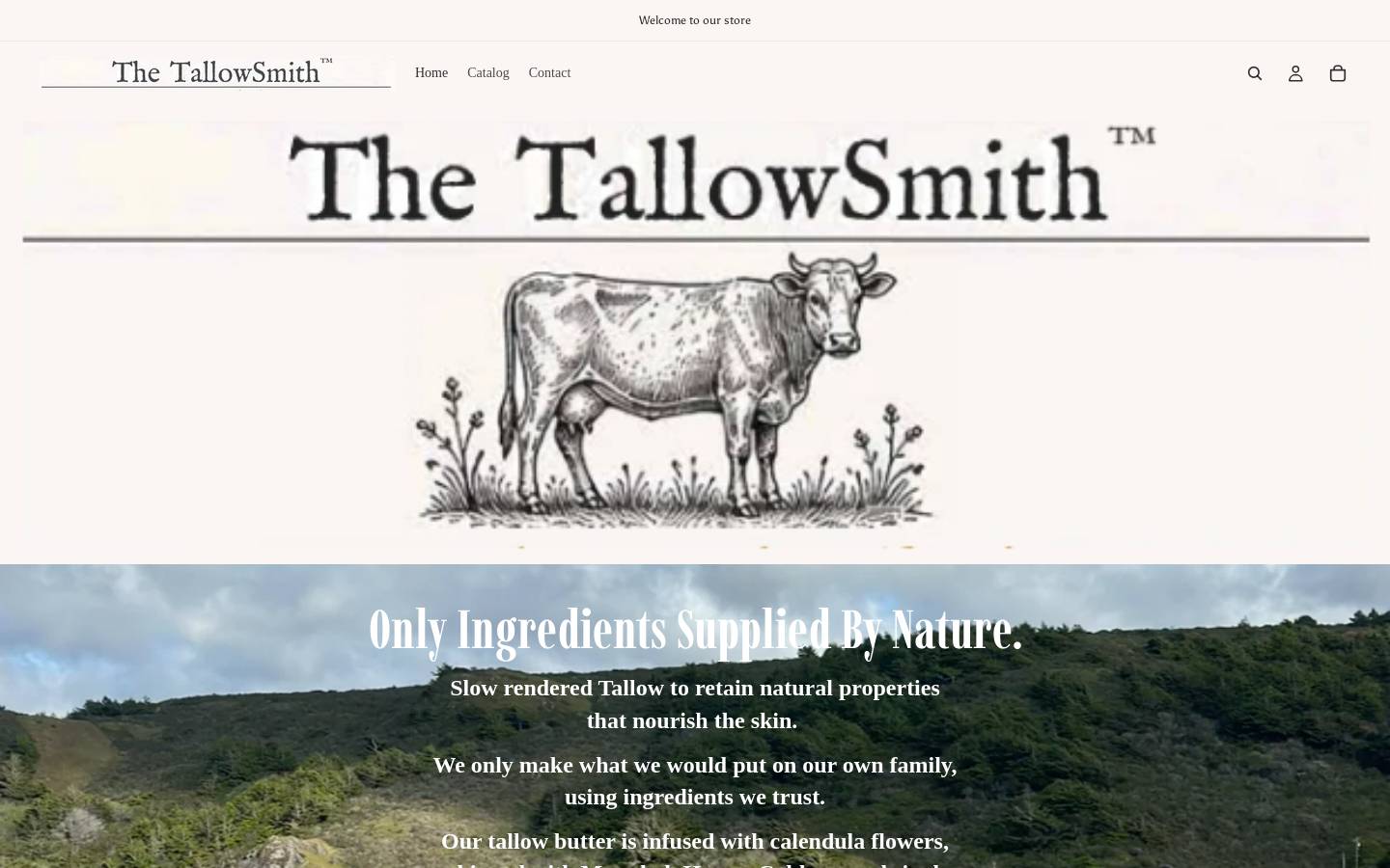 tallowsmith.com homepage screenshot