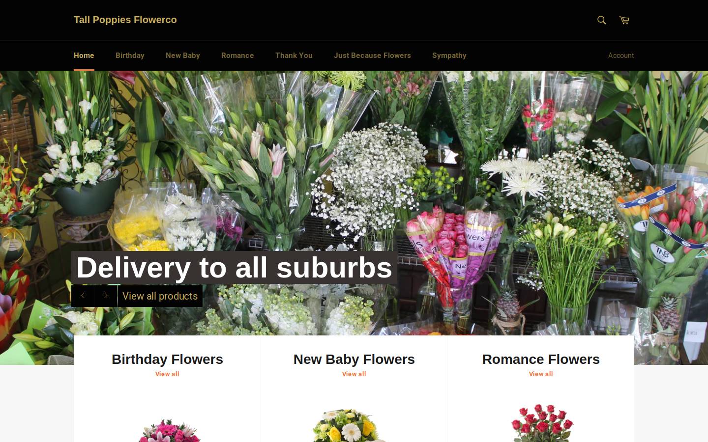 tallpoppies.com.au homepage screenshot