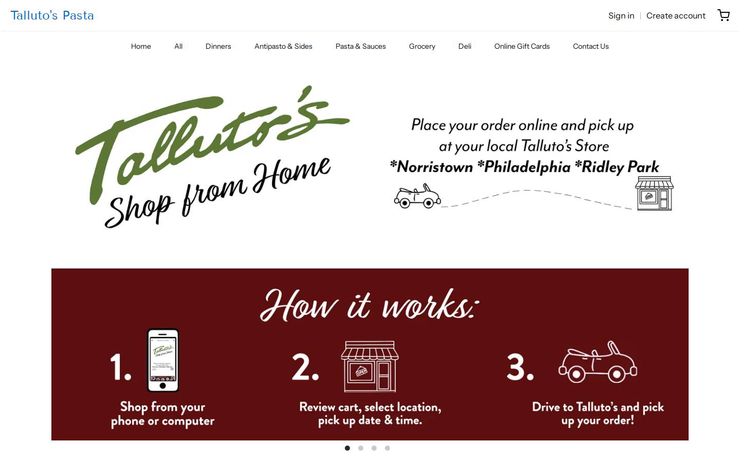 tallutos.shop homepage screenshot