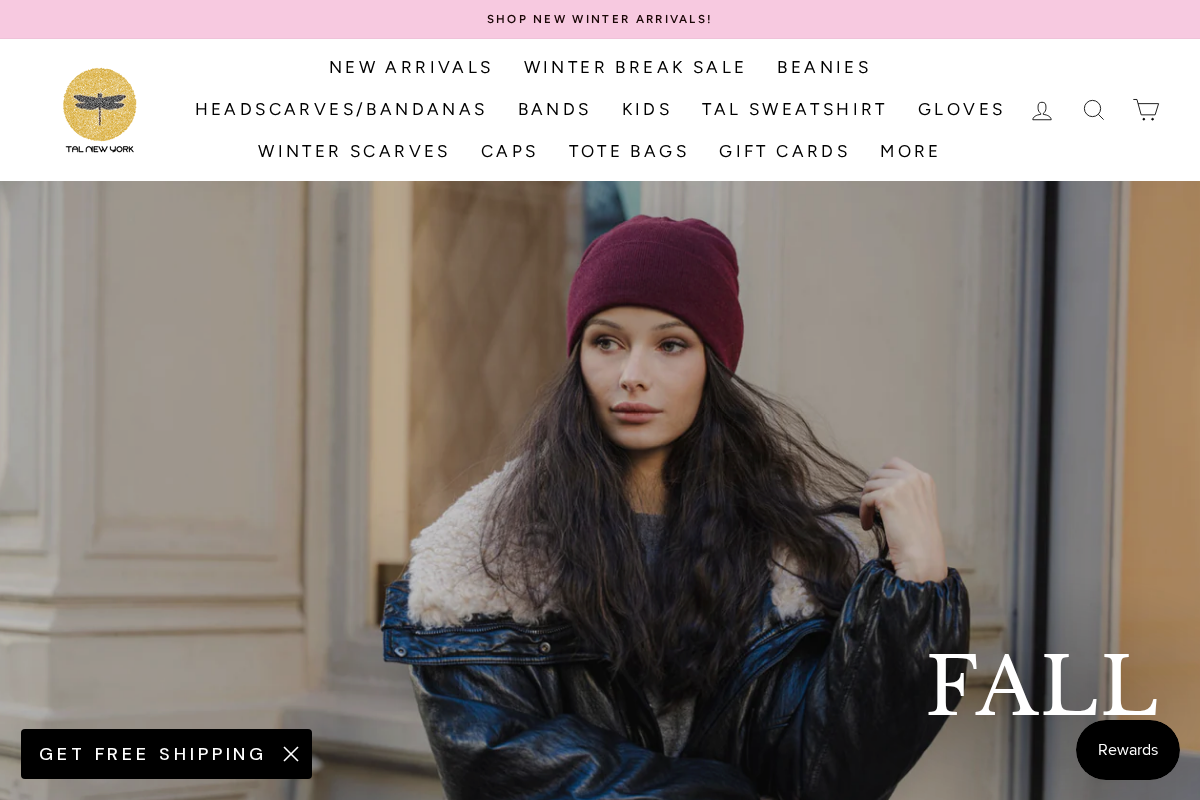 TAL NEW YORK homepage screenshot