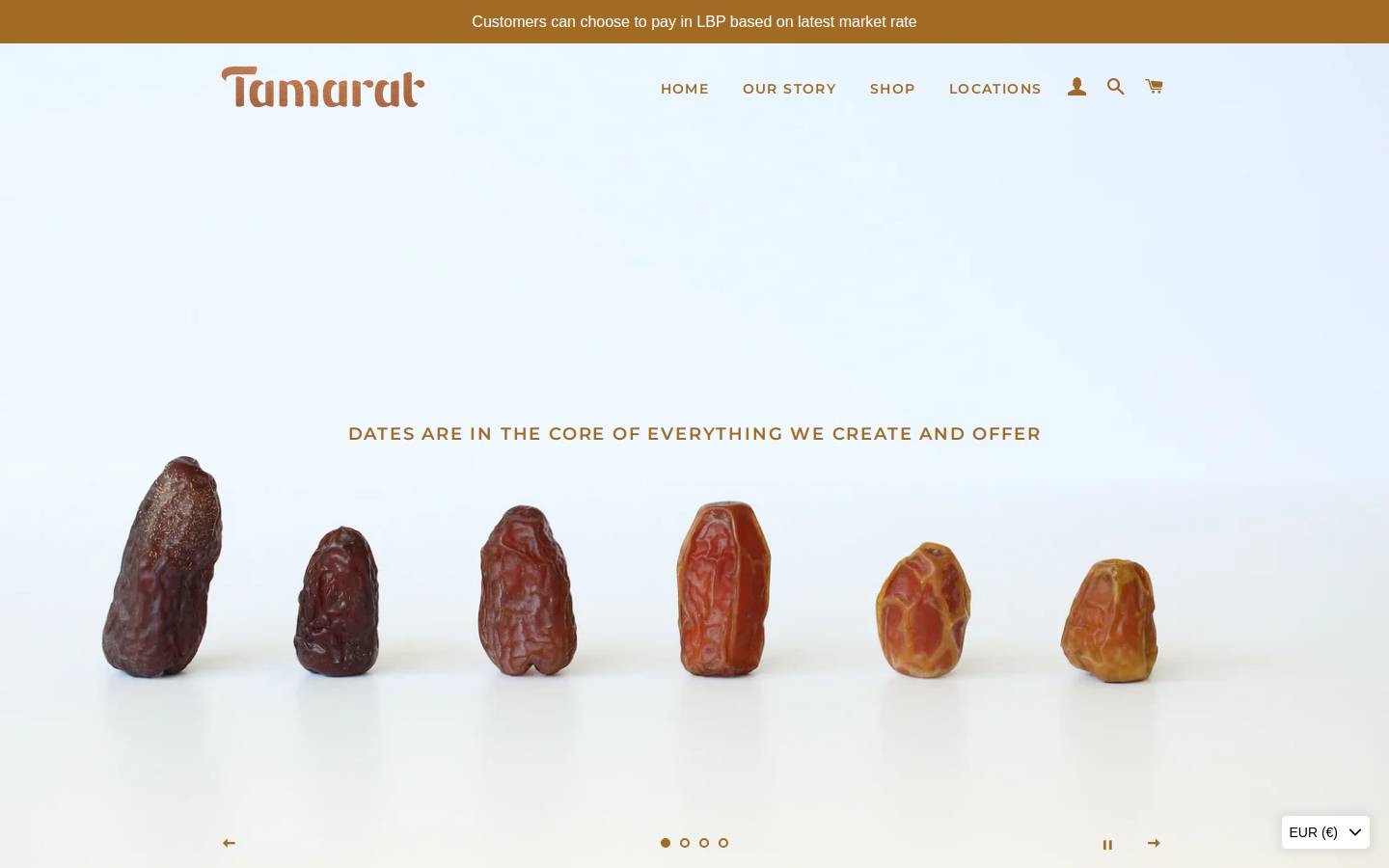 tamarat.me homepage screenshot