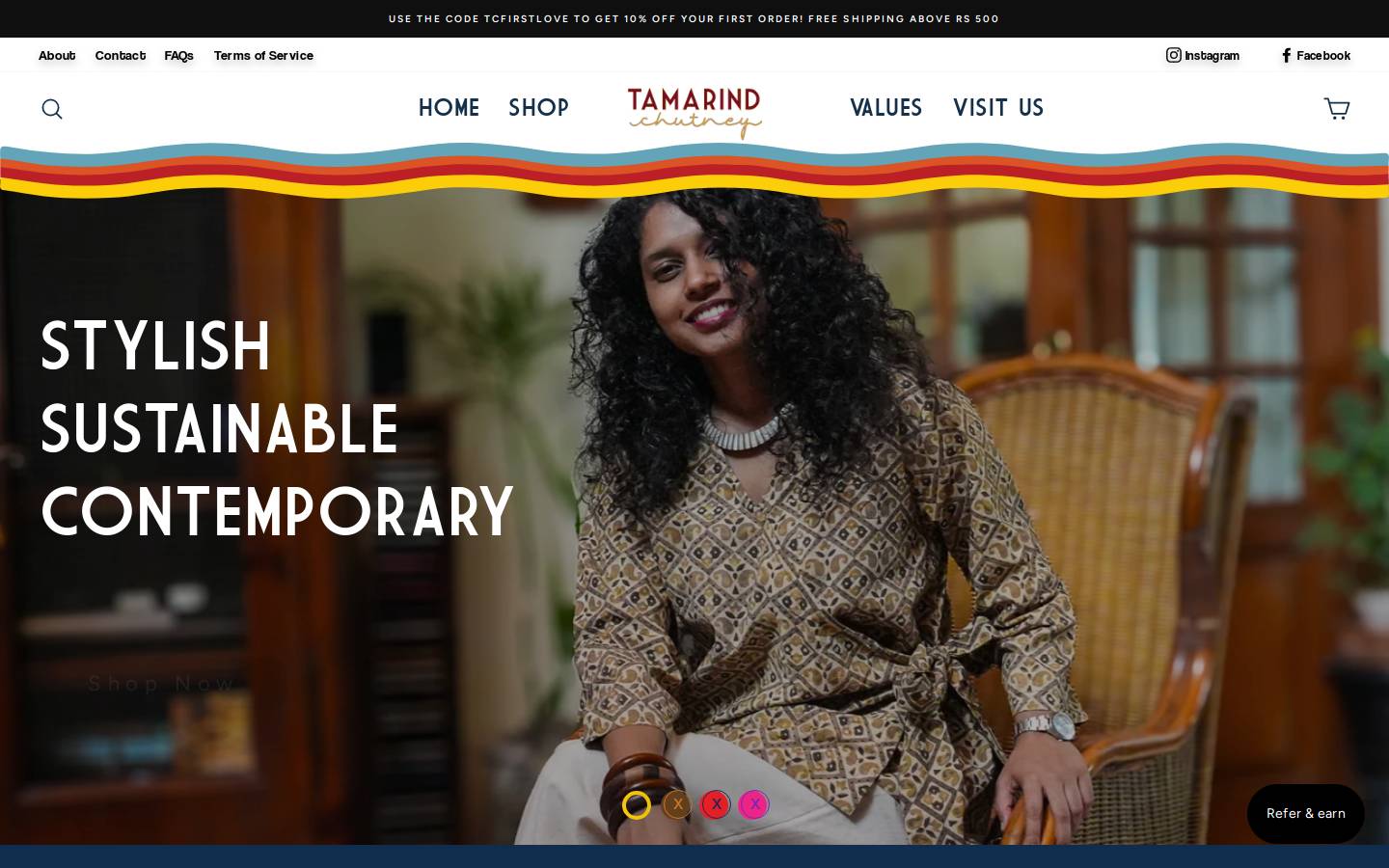 tamarindchutney.in homepage screenshot