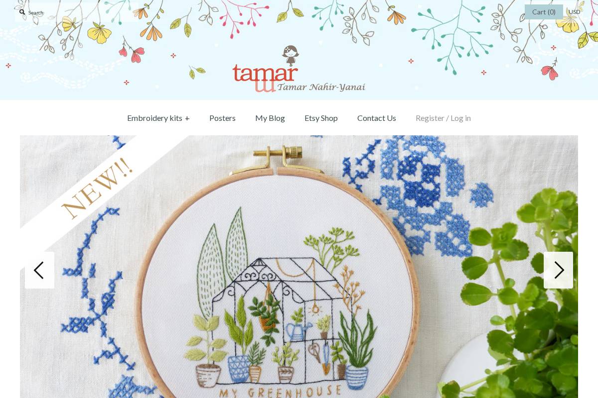 tamarny.com homepage screenshot