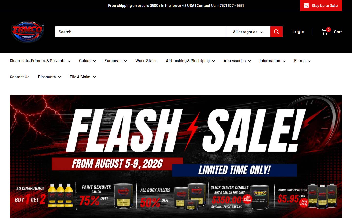 tamcopaint.com homepage screenshot