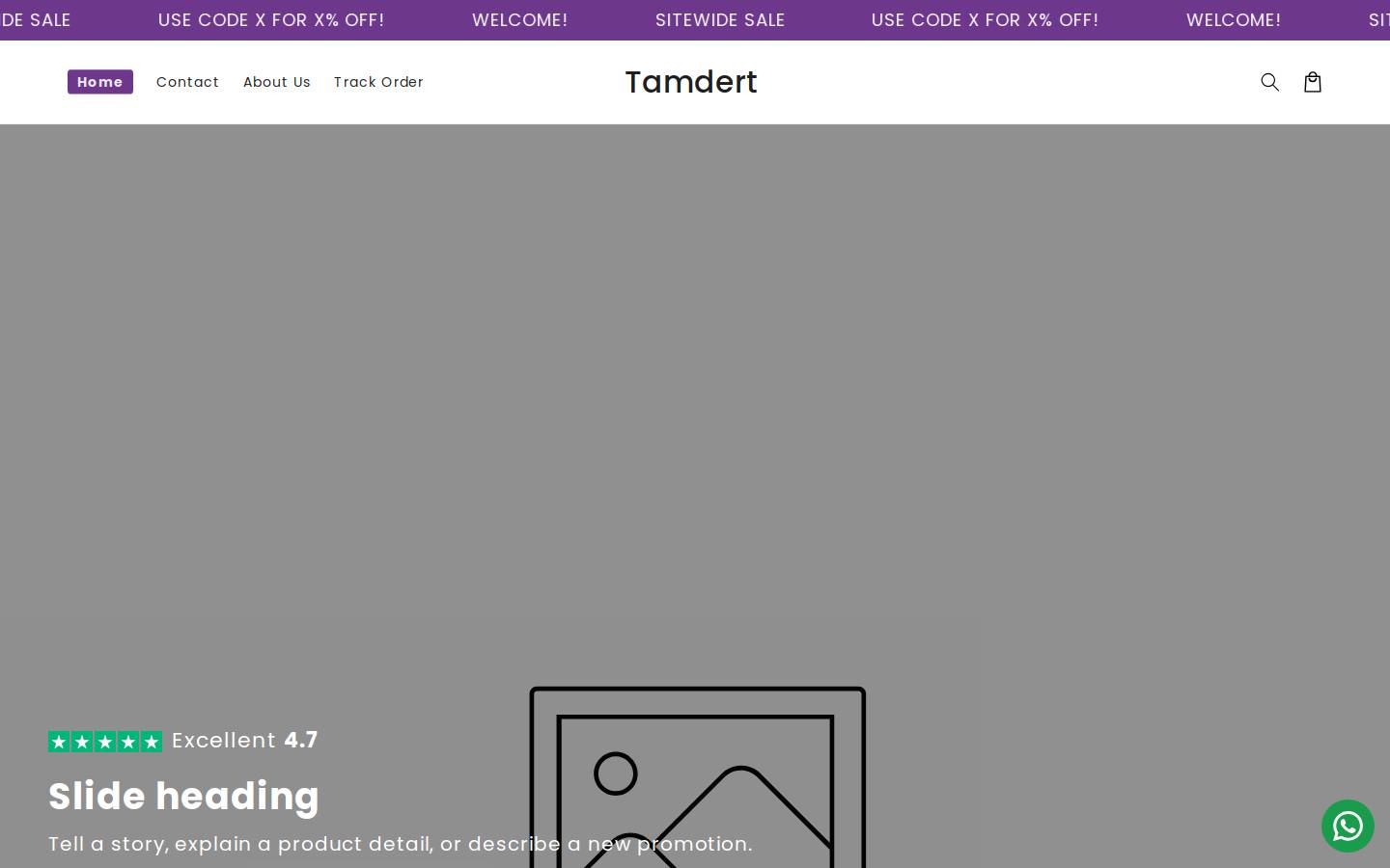 tamdert.life homepage screenshot