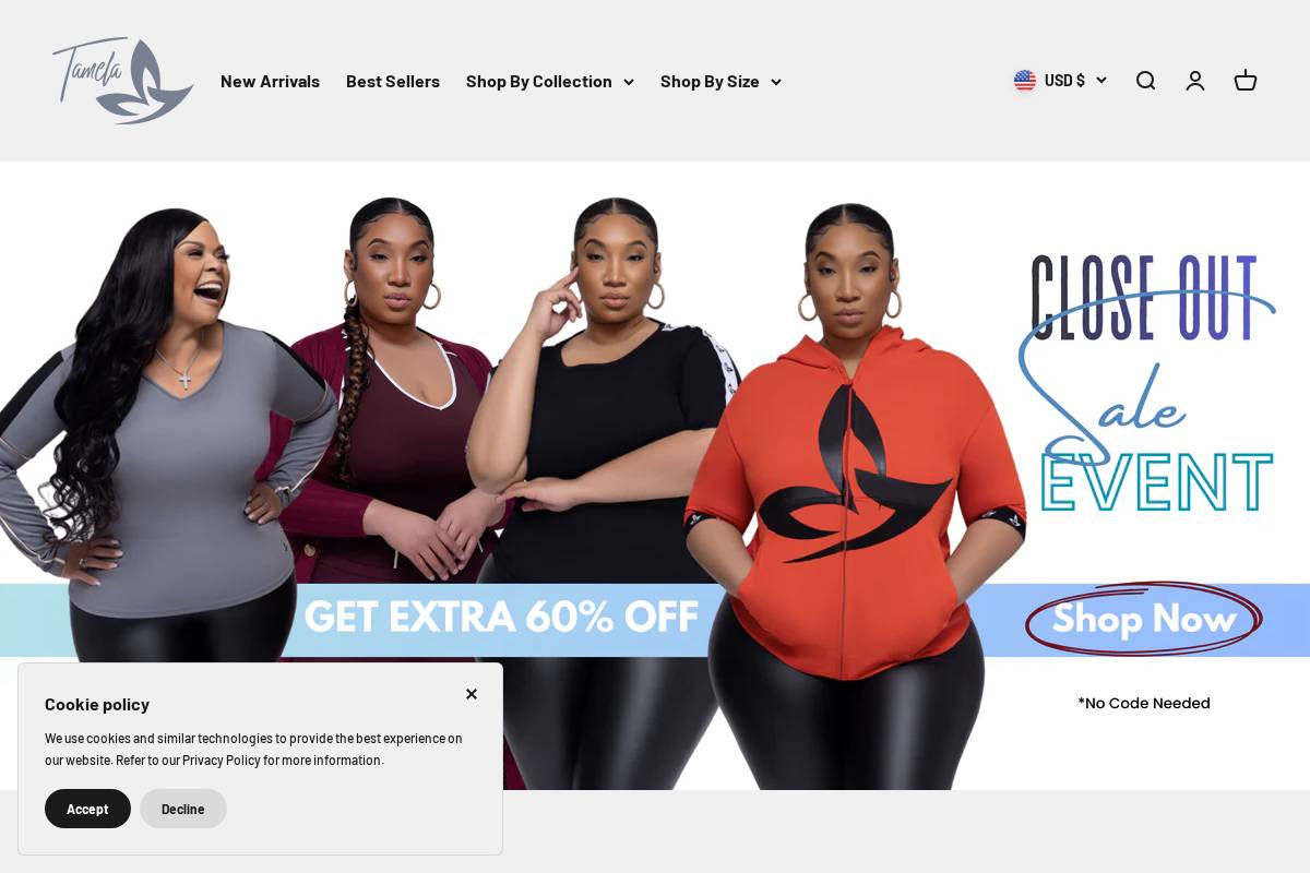 tamelamann.com homepage screenshot