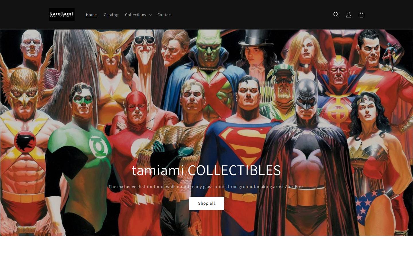 tamiamicollectibles.com homepage screenshot