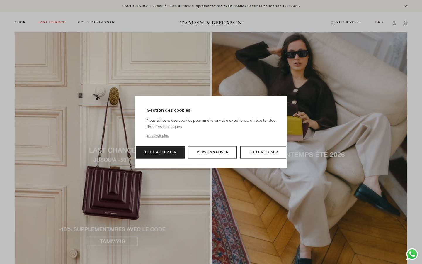 TAMMY & BENJAMIN homepage screenshot