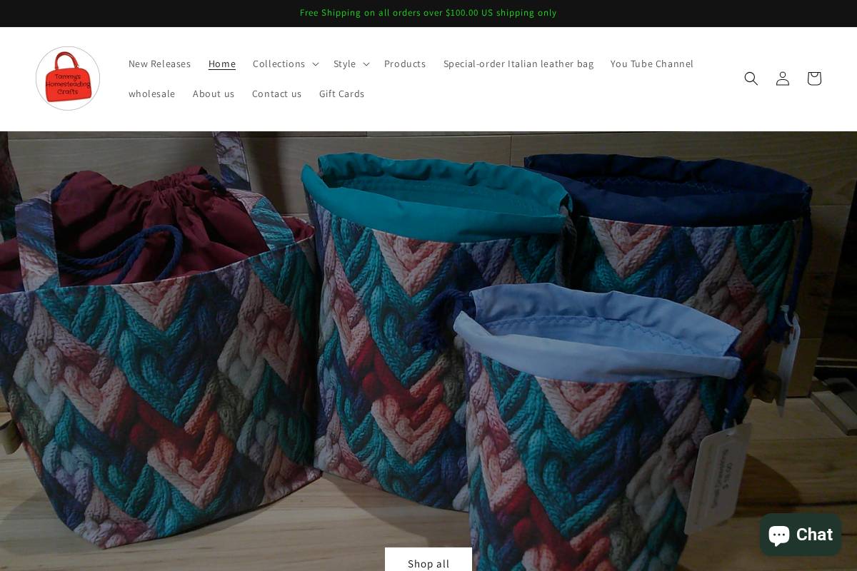 tammyshomesteadingcrafts.com homepage screenshot