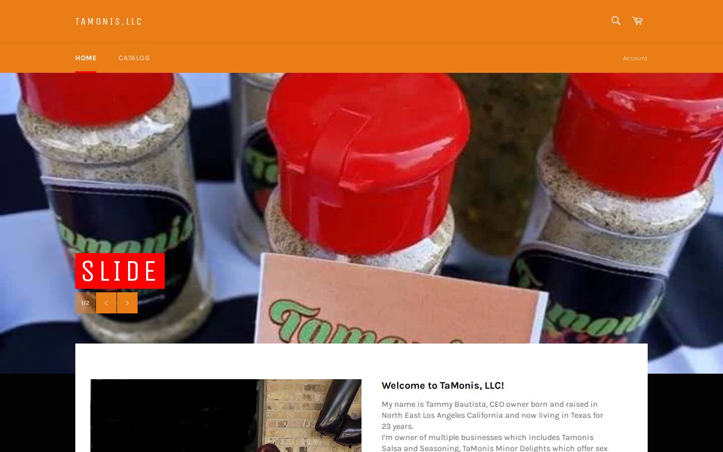 tamonisllc.com homepage screenshot