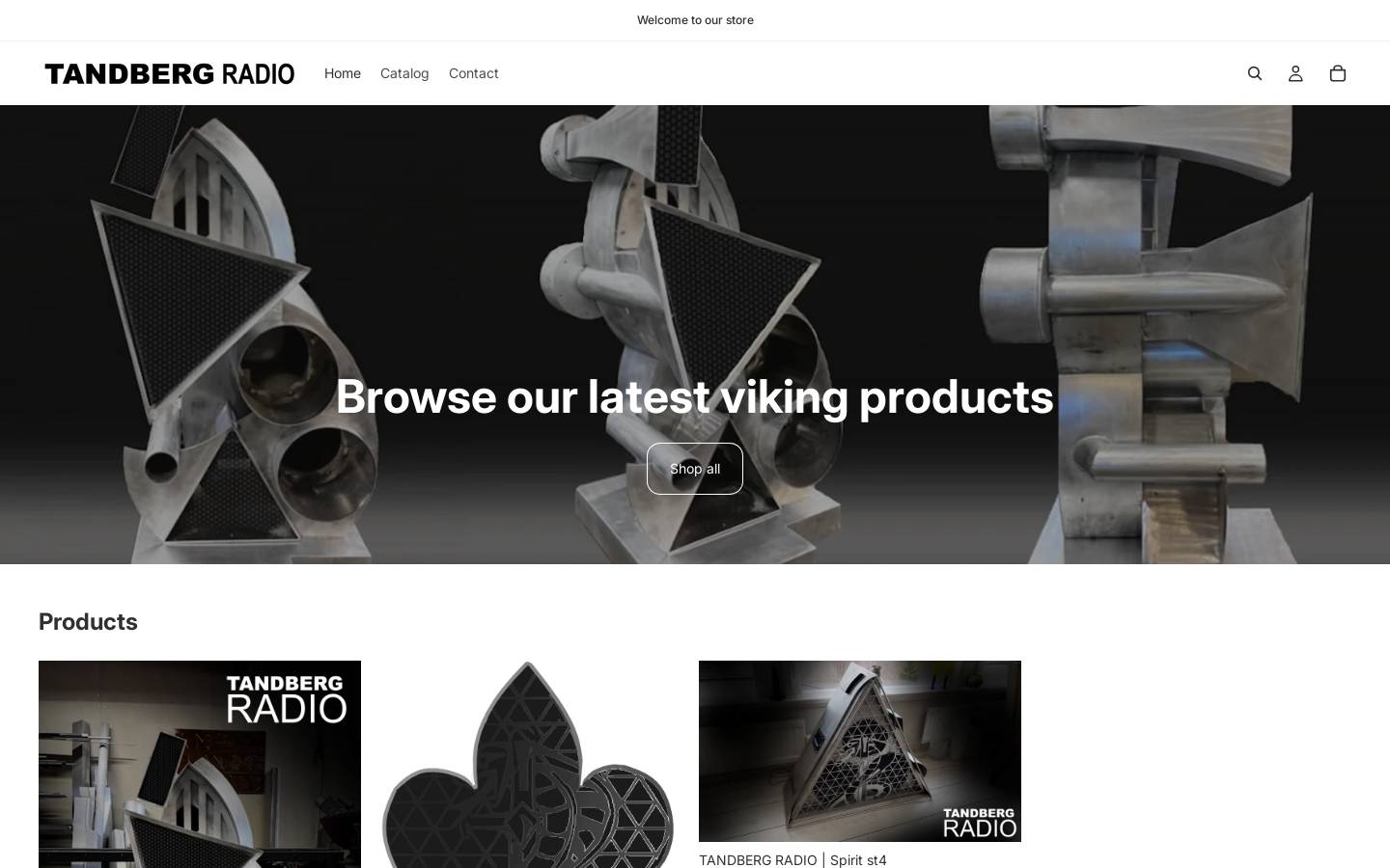tandbergradio.com homepage screenshot