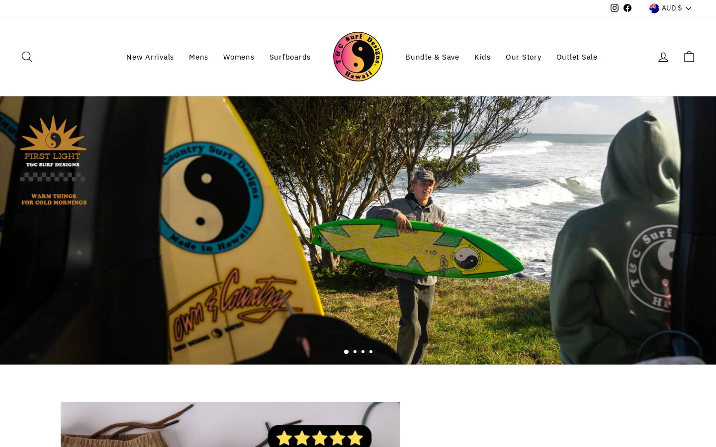 tandcaloha.com homepage screenshot