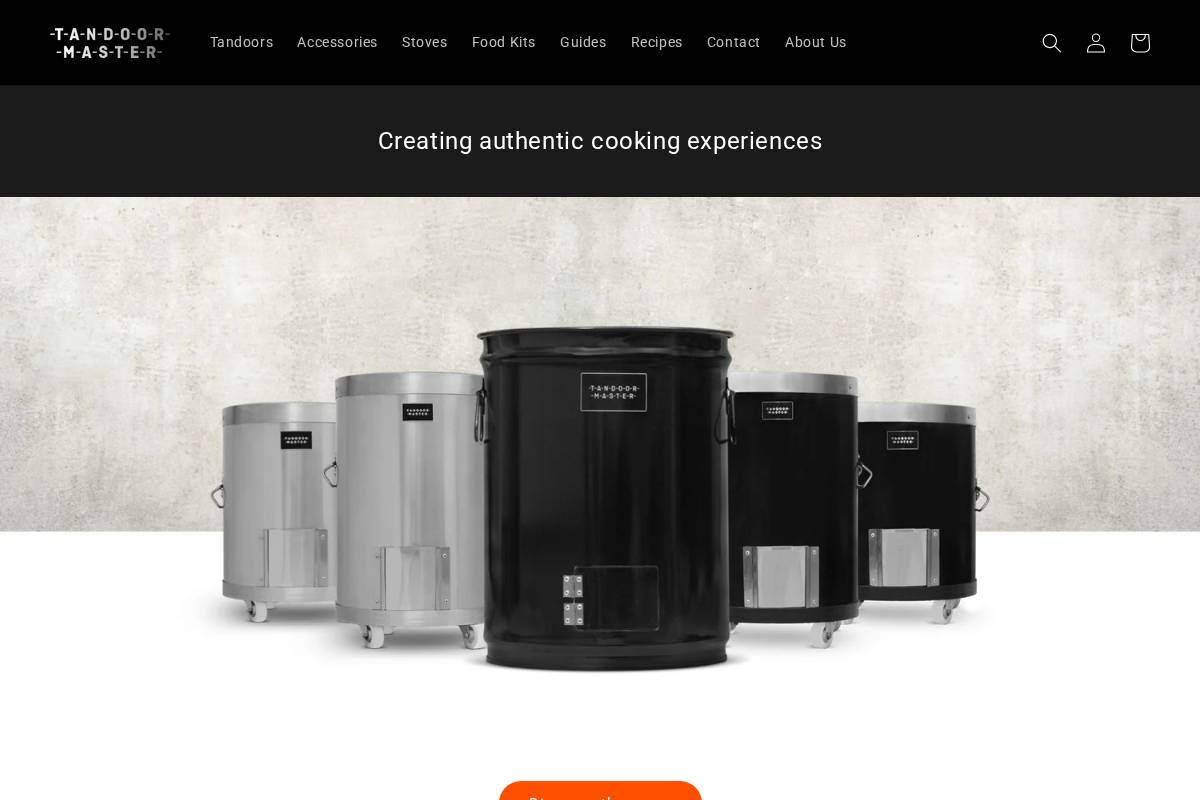 Tandoor Master | Buy Tandoor ovens UK homepage screenshot