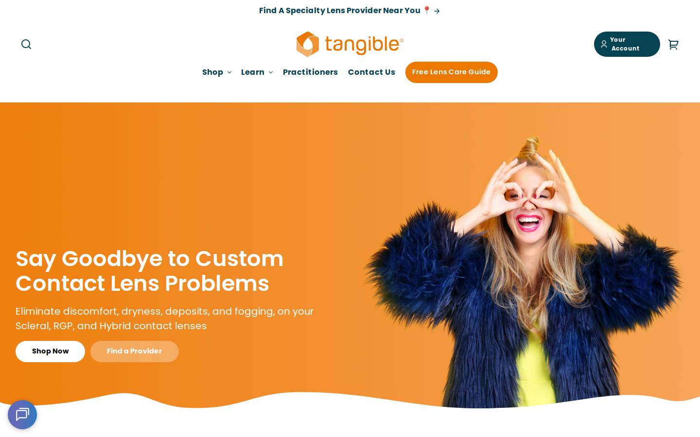 tangiblescience.com homepage screenshot
