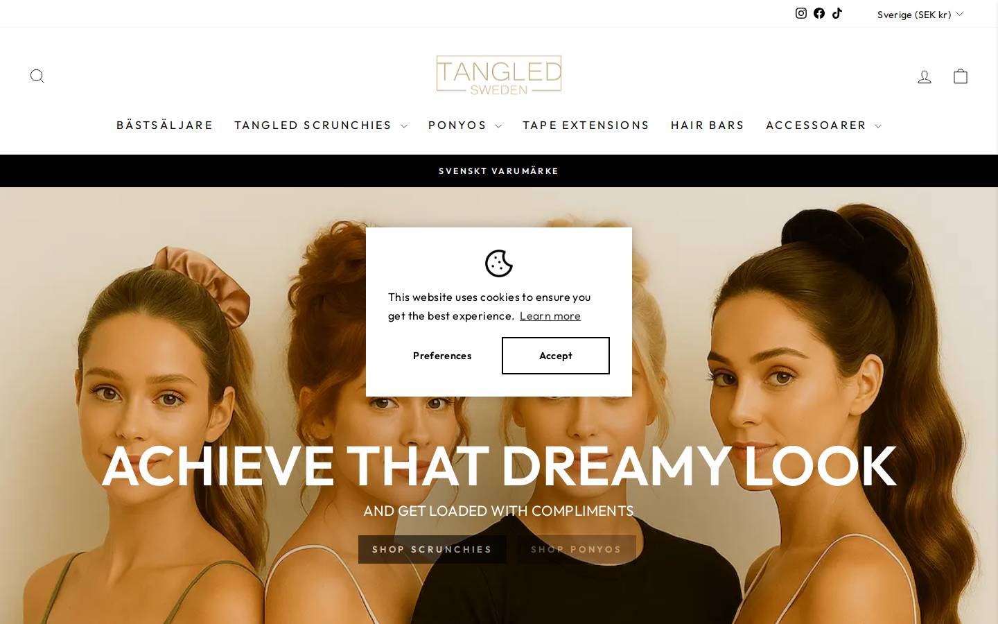 tangled.se homepage screenshot
