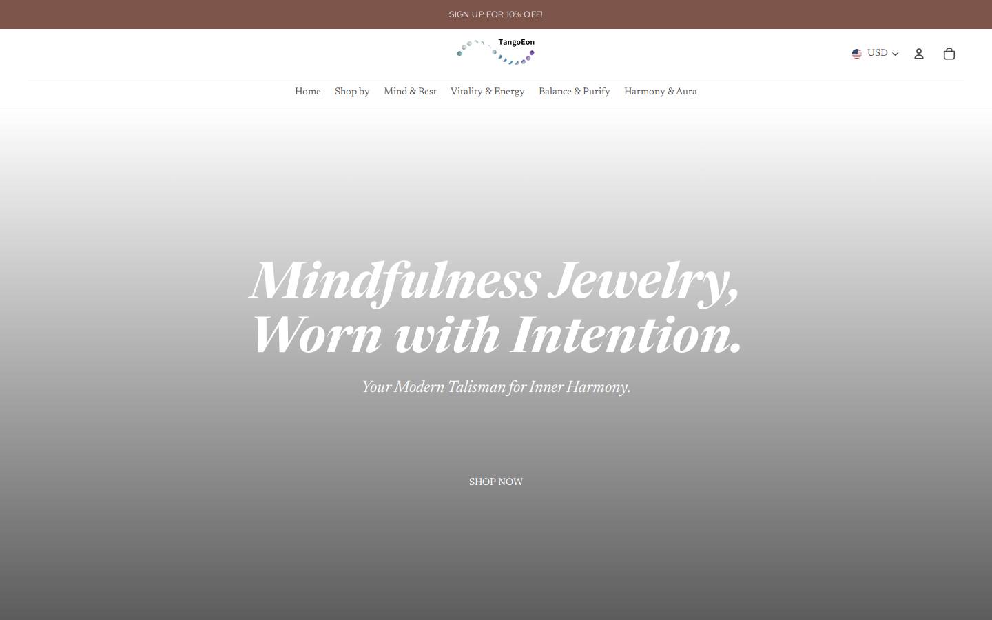 tangoeon.com homepage screenshot
