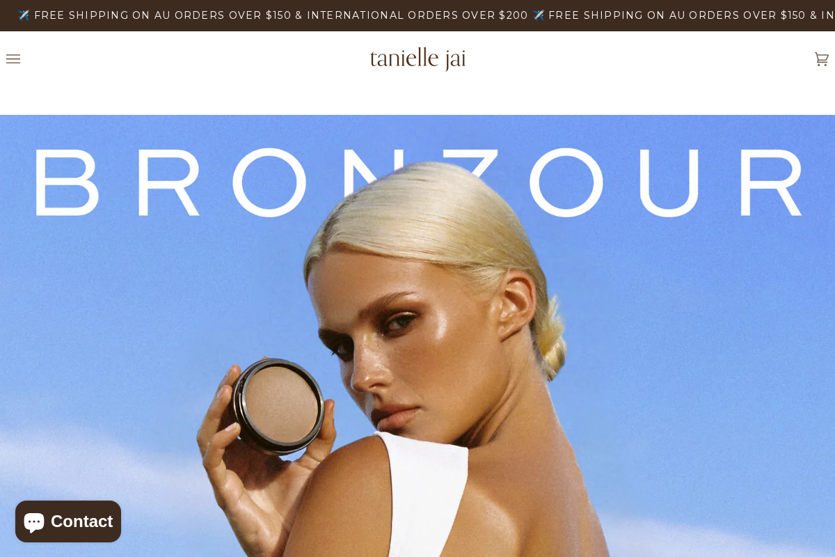 Taniellejai homepage screenshot