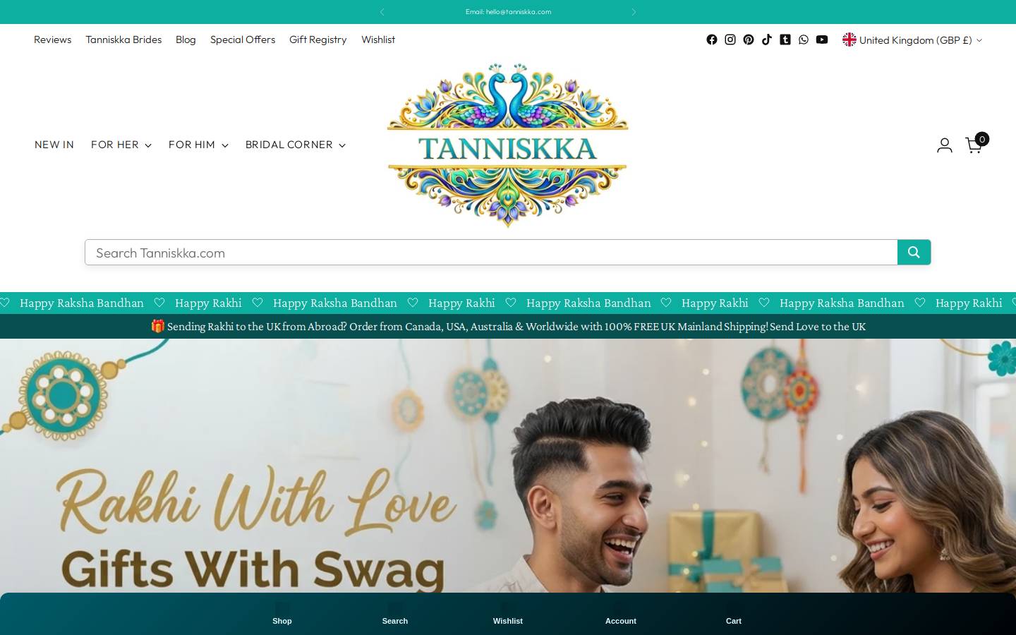 Tanniskka homepage screenshot