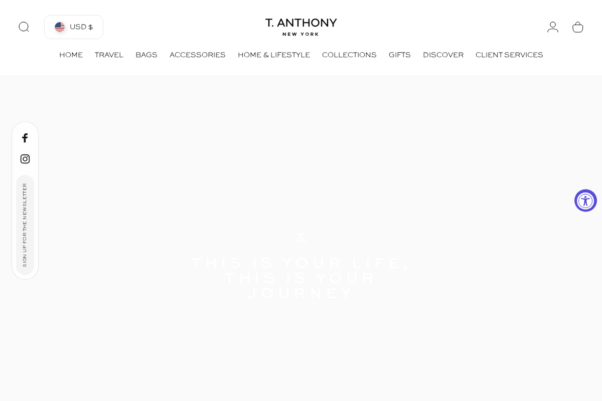 T. Anthony homepage screenshot