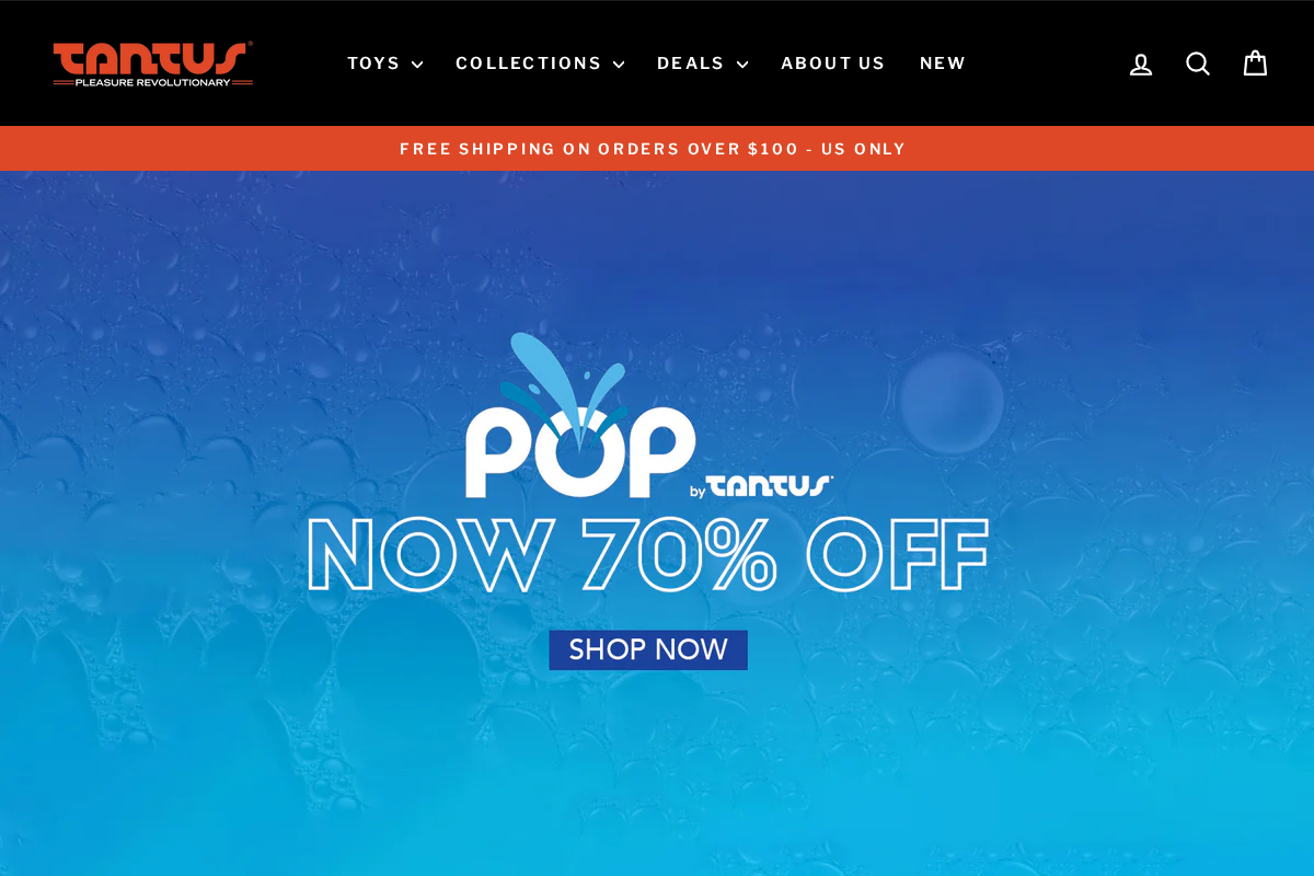 Tantusinc.com homepage screenshot