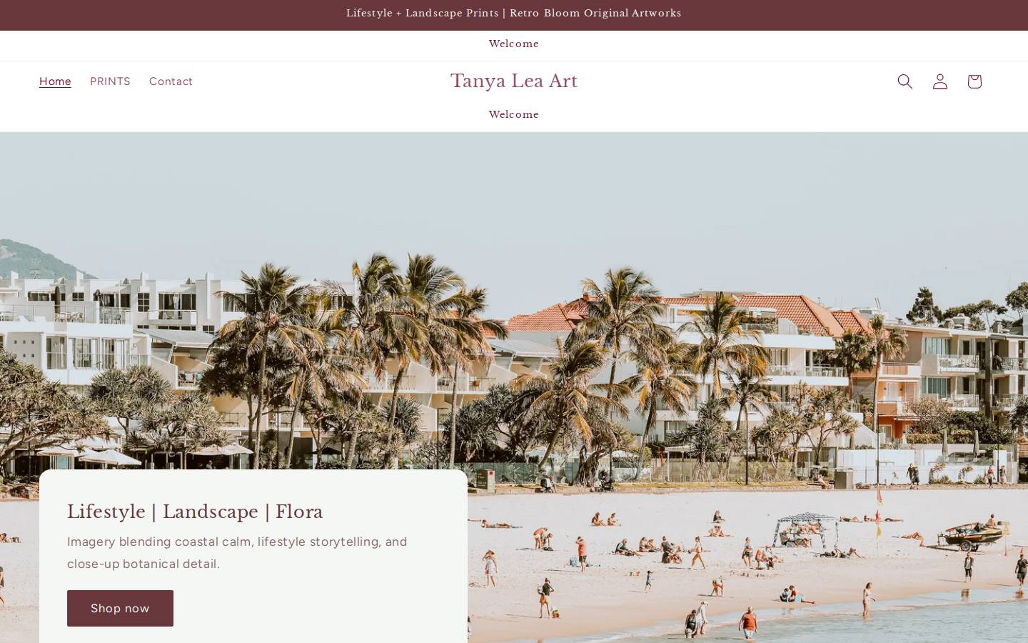 tanyalea.art homepage screenshot