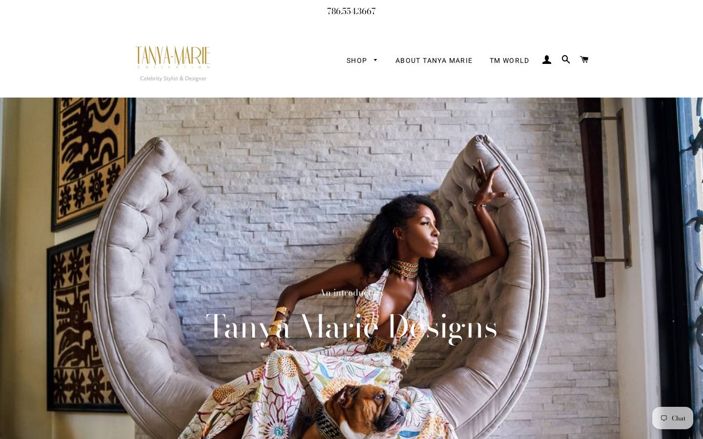 tanyamariedesign.com homepage screenshot